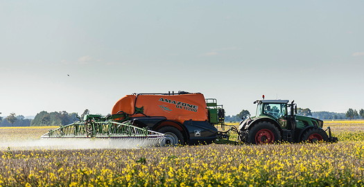 The Amazone sprayer averaged 43ha/hr during its 24 hours at work.