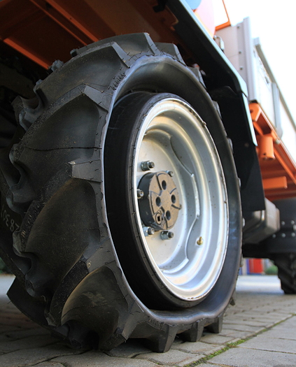 The Mitas Pneutrac tyre was first unveiled at AgriTechnica in 2013.