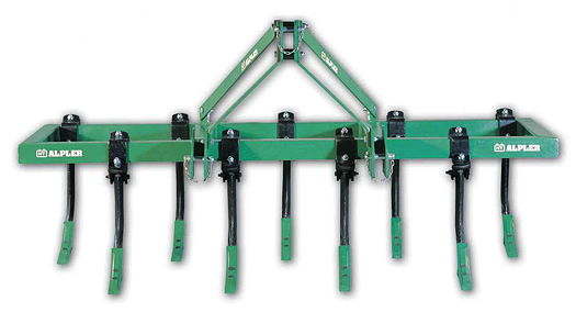 The chisel ploughs in Alpler's range are available up to 4.5m wide.