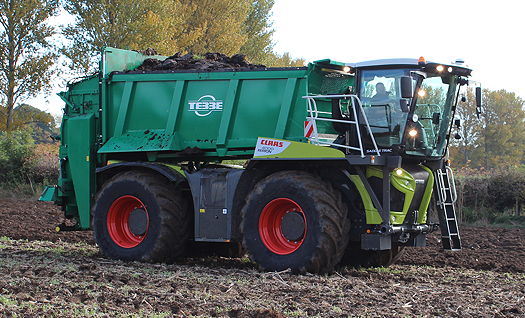 Tebbe has produced a new spreader body for the Claas  Xerion