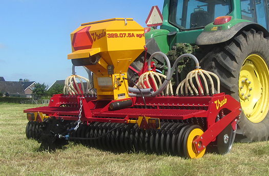 The latest Vredo Agri Air Overseeder has a 450-litre seed tank