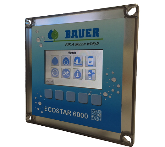 The new Ecostar 6000 touch-screen controller for Bauer Rainstar reel irrigators.