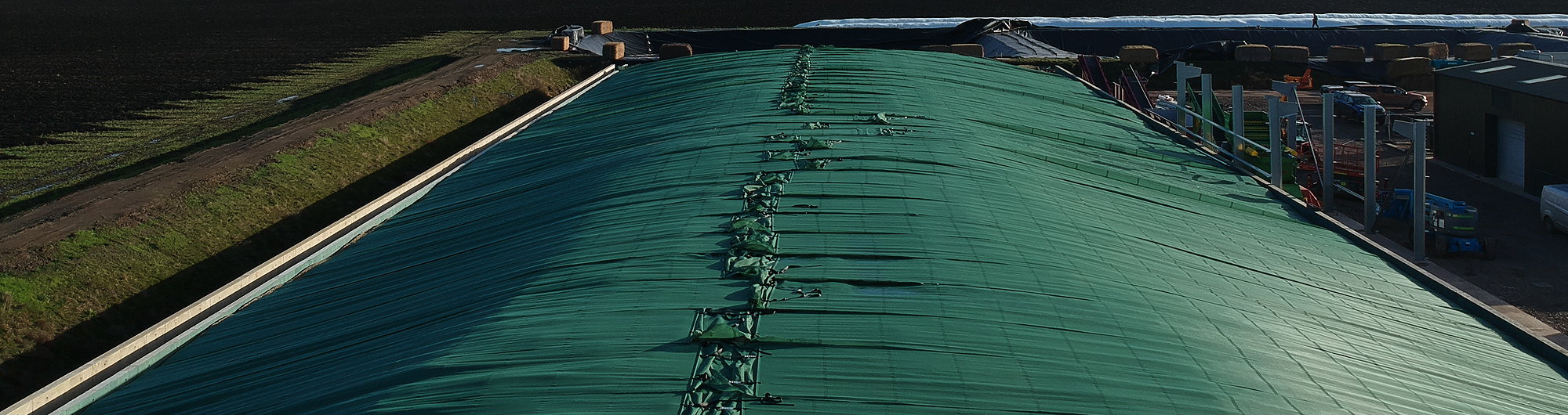 A clamp securely covered with Silage-Safe.