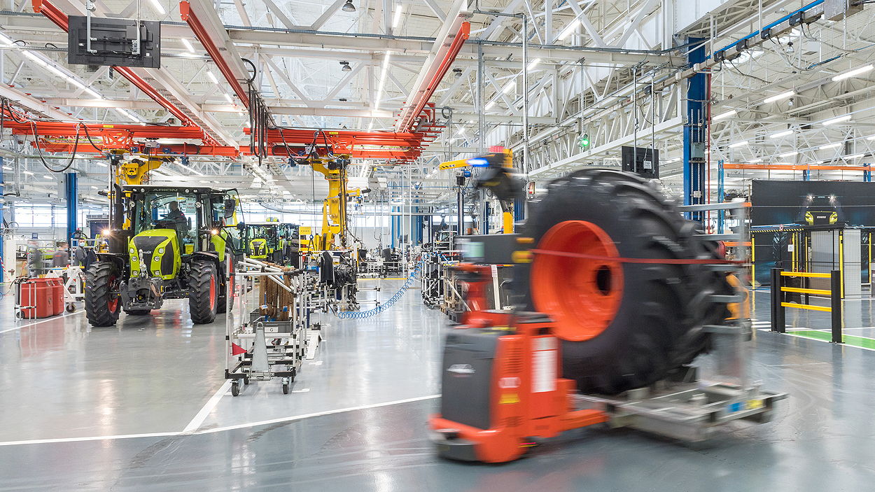 Claas' revamped plant at Le Mans will be able to assemble 13,000 tractors annually on a one-shift system