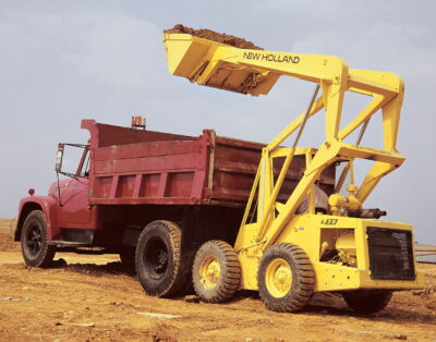 The L35 was New Holland's first skid-steer loader launched in 1971