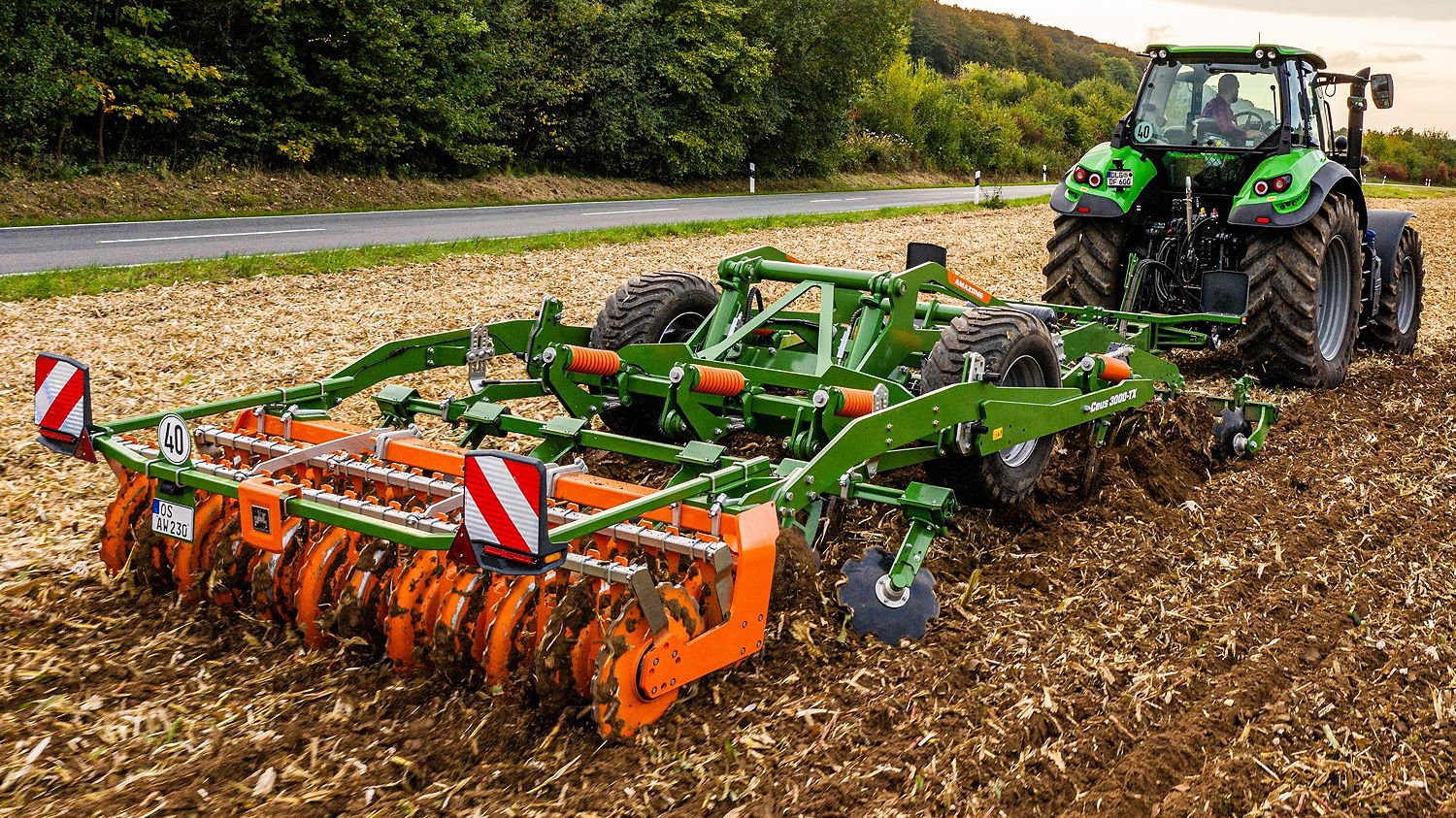 Amazone's Ceus offers precision and versatility on both stubble and primary soil tillage, deep loosening and seedbed preparation, especially where there are large quantities of organic matter