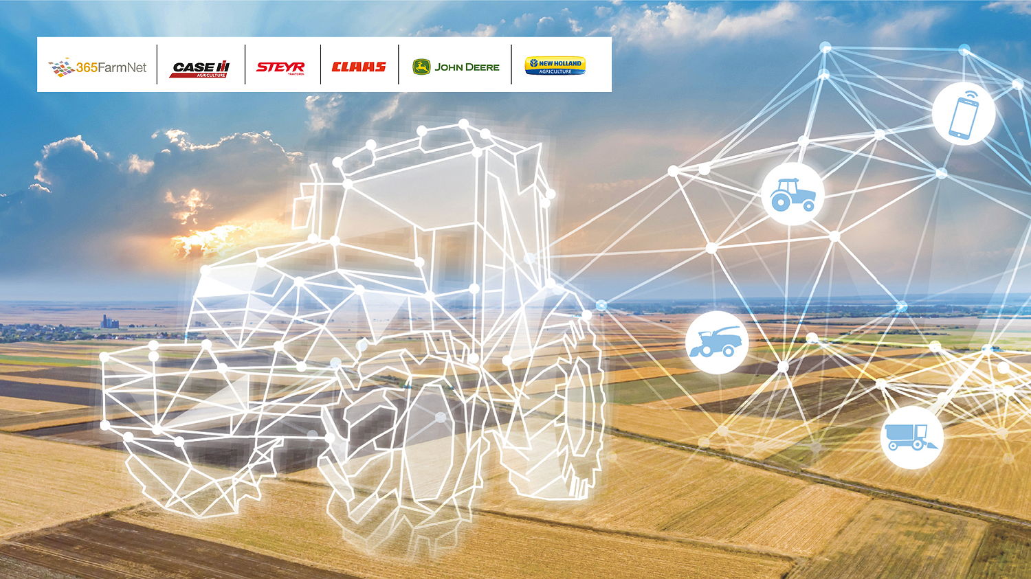 Case IH, Steyr and New Holland have now joined John Deere, Claas on the European farm management platform 365FarmNet