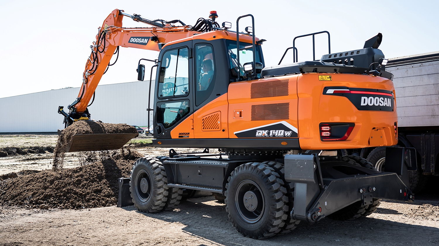 Doosan's 7-Series wheeled excavators feature Stage V engines and a range of new features