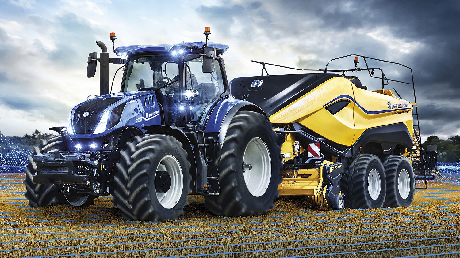 The redesigned New Holland T7HD Horizon Ultra cab has further improved visibility to the front and down to the rear hitch and implement