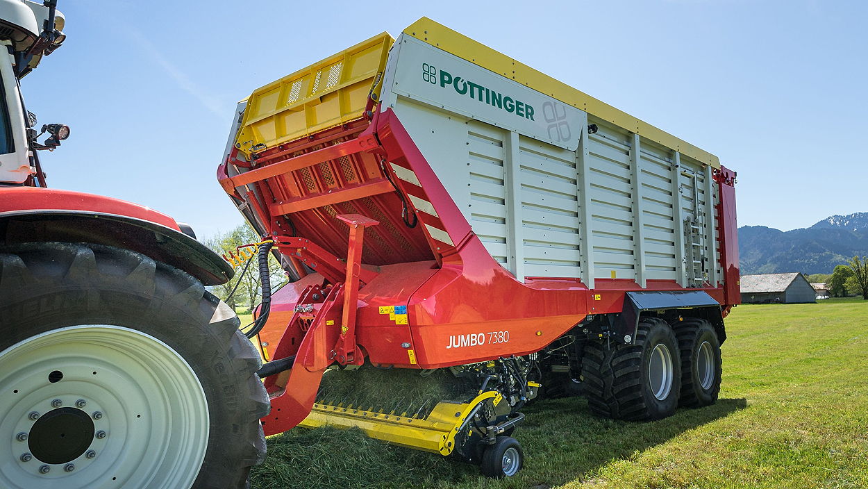 Pöttinger's new Jumbo 7380 loader wagon has been designed to deliver top-quality forage