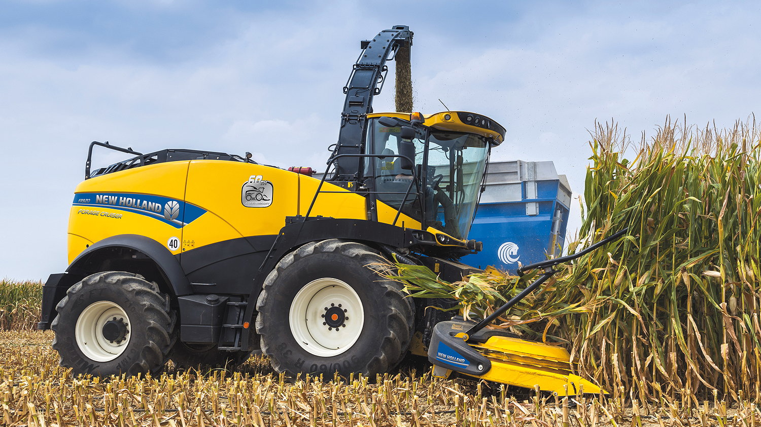 New Holland is marking the 60th anniversary of its first forage harvester with this special edition model