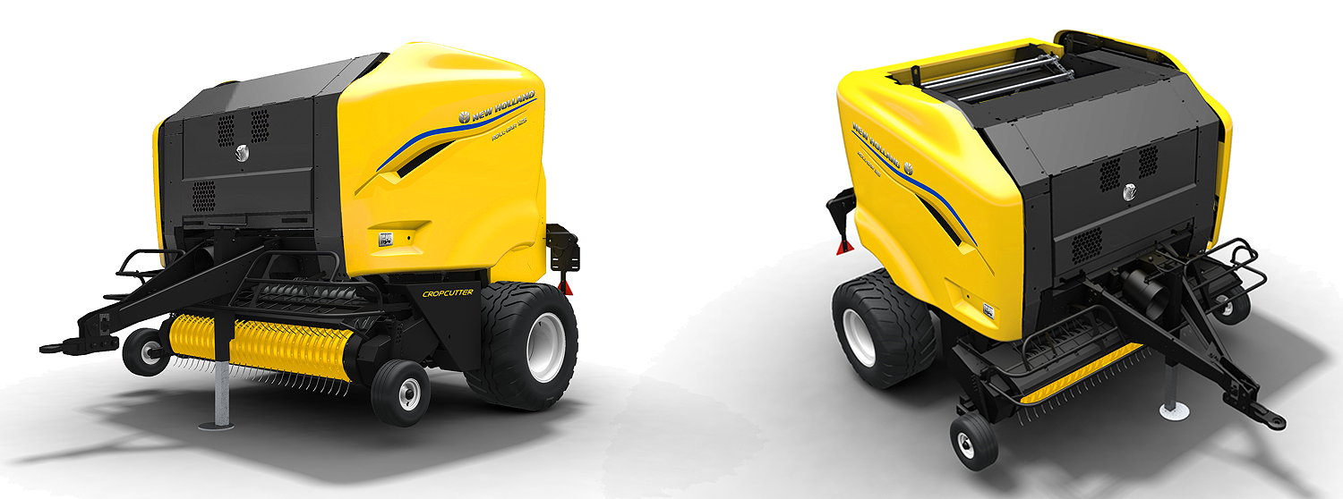 Available in Rotor Feeder and Rotor Cutter versions, the new Roll Baler 125 baler introduces a new, modern styling