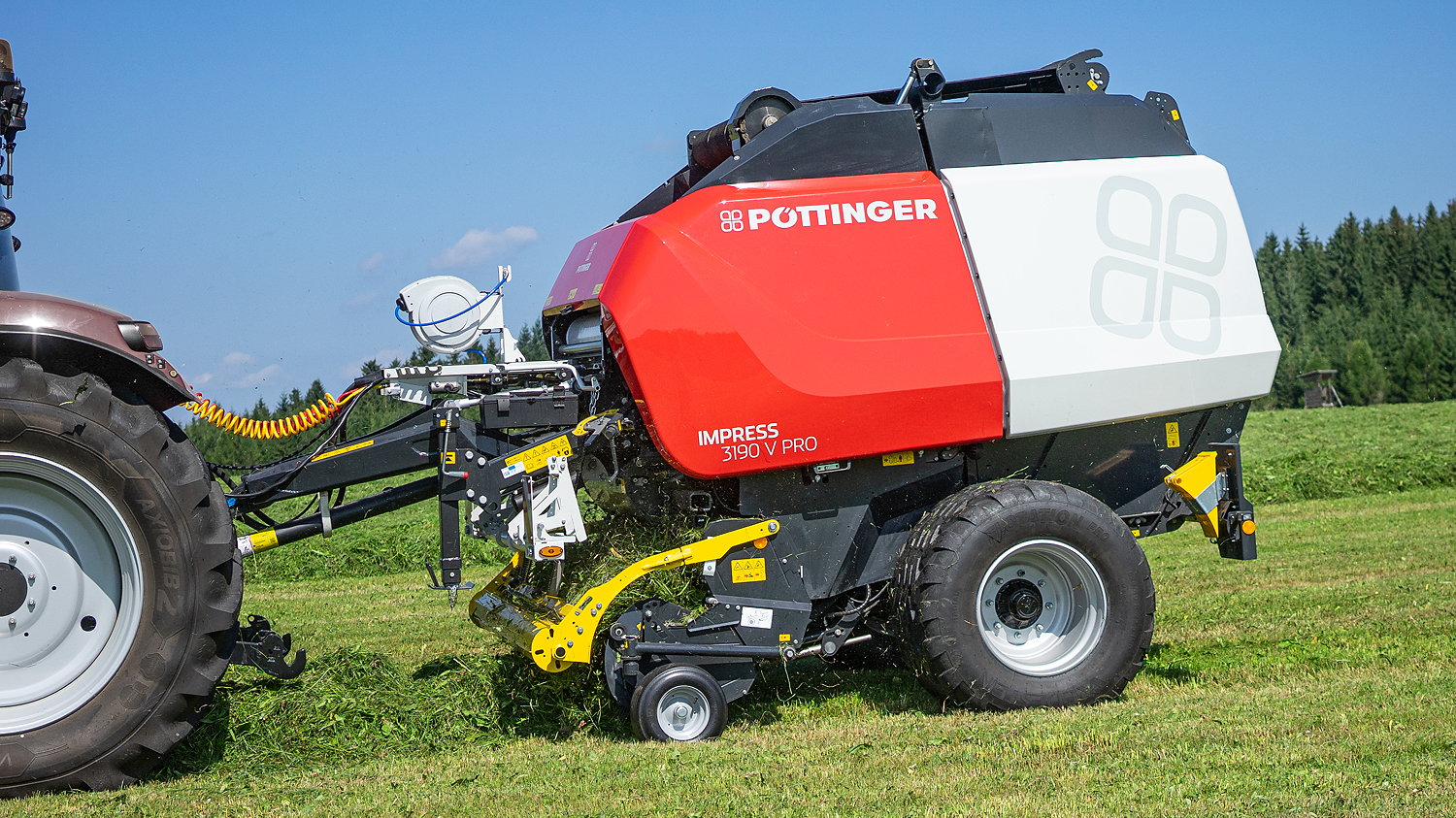 The 2022 Pöttinger Impress 3190V Pro round baler