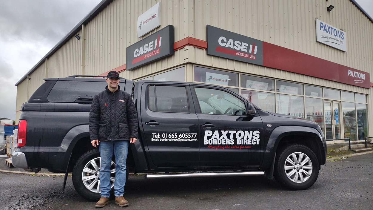 Area parts and machinery salesman David Taylor will be carrying out deliveries using a double-cab pickup