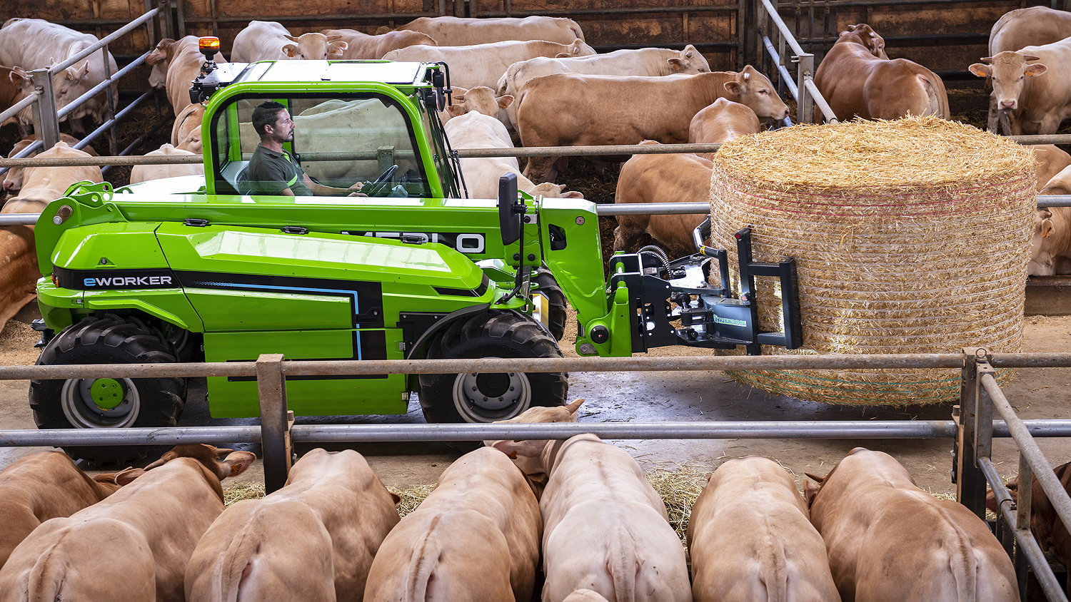 Merlo's new E-worker telehandler is available in Agri format