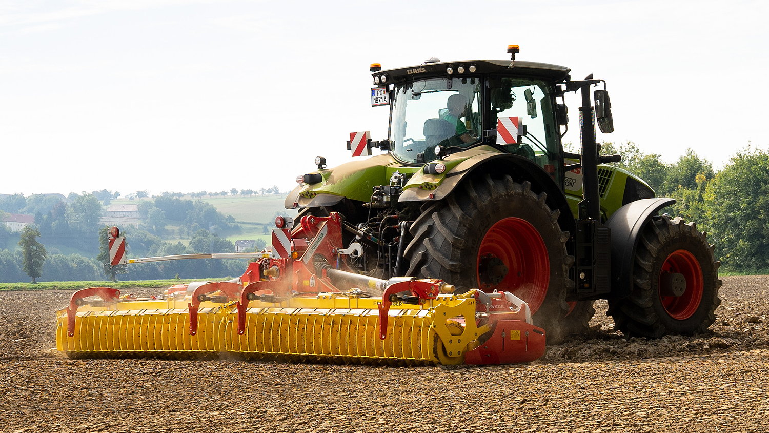 Pöttinger's new Lion 6002C folding power harrow has a working width of 6.0m