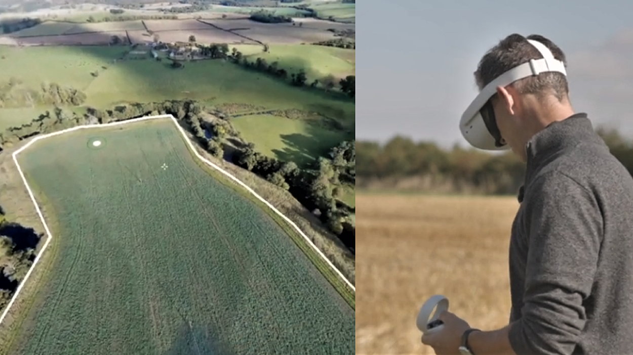 The latest version of Drone Ag's Skippy Scout software supports 360-degree VR views of the field