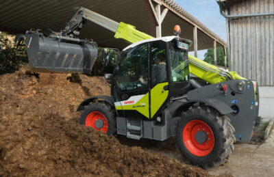 The 2022 Claas Scorpion 732 telehandler aslo benefits from the new Varipower 2 transmission