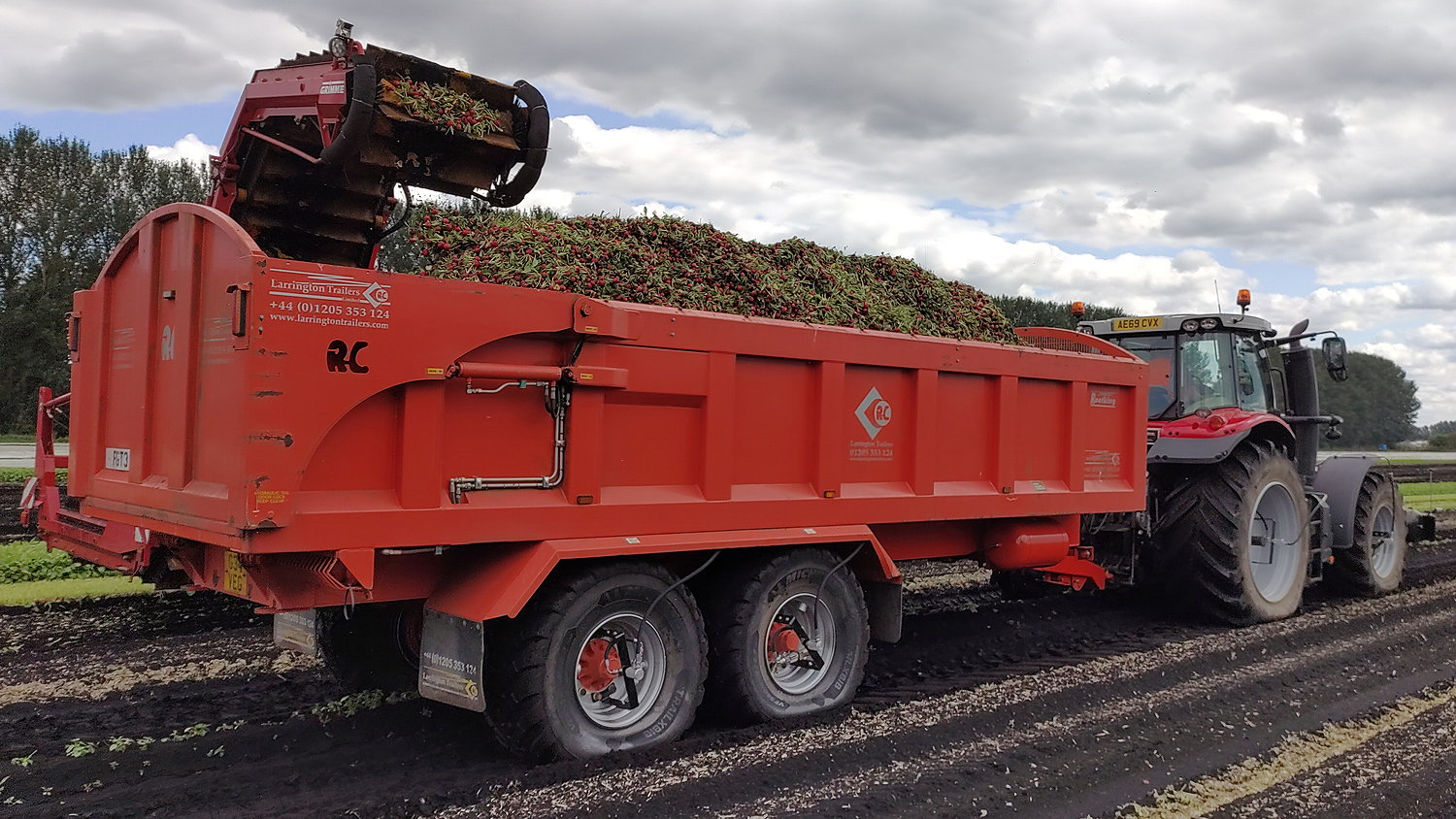 These Michelin TrailXBib VF trailer tyres run at as low as one bar to minimise soil damage in difficult operating conditions