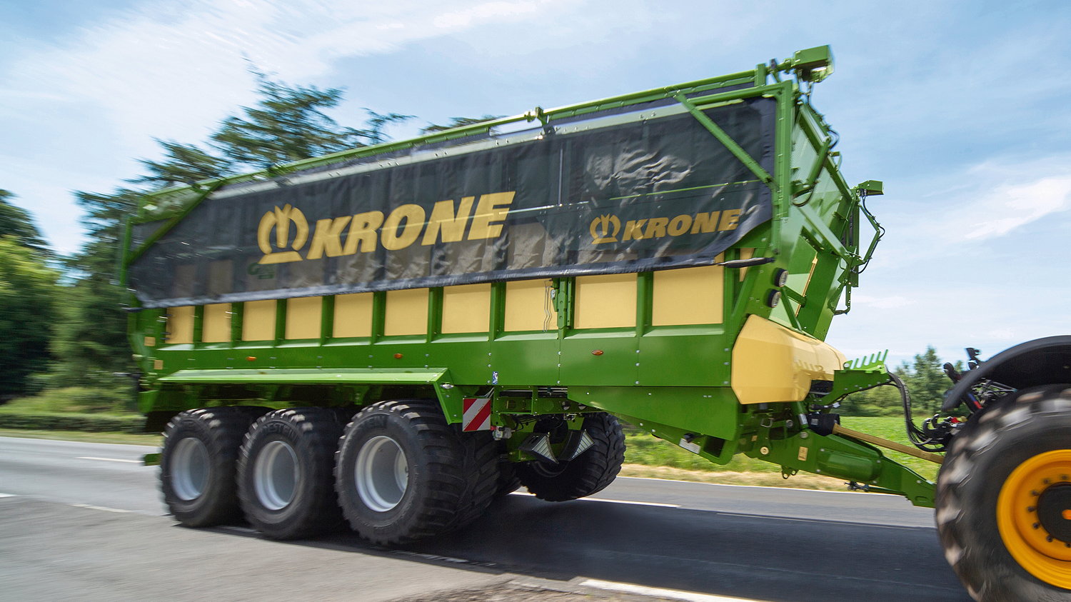 Krone's GX forage wagon is available with capacities of 44 and 52 cubic metres