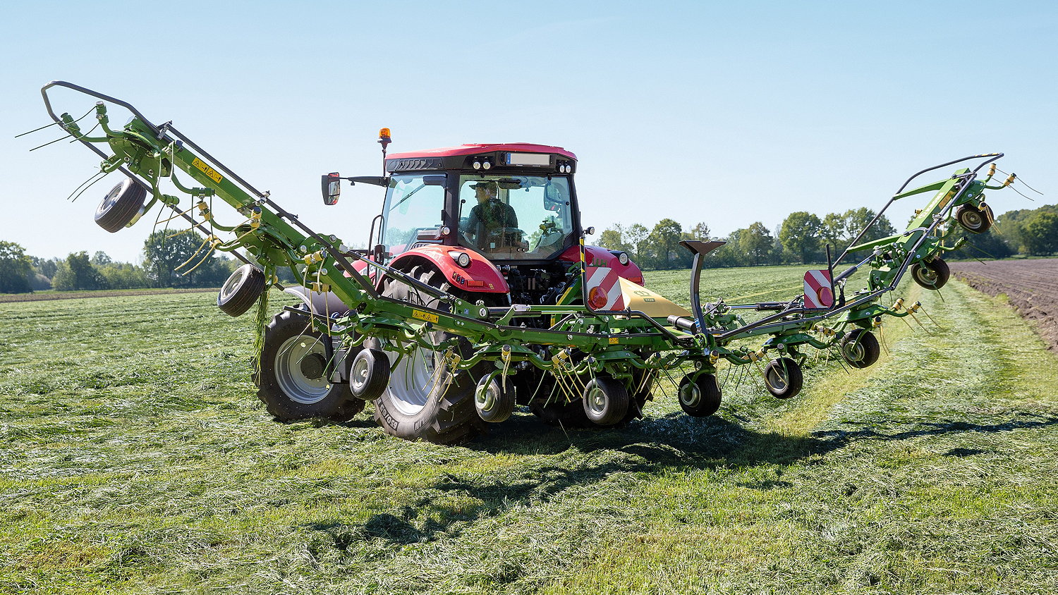 Krone's new Vendro tedders are available with between four and 10 rotors