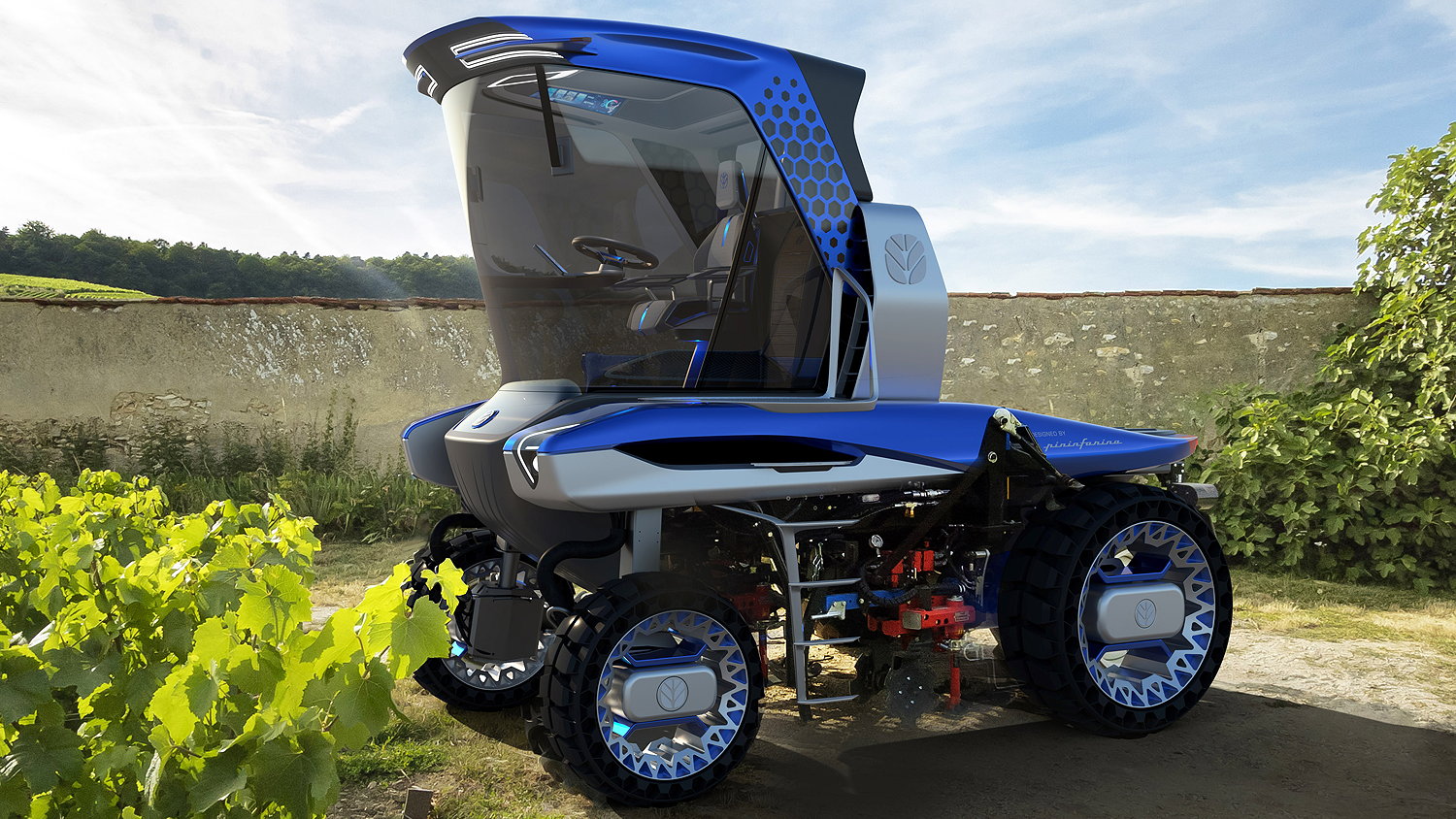 New Holland's Stradde Tractor concept has been designed by Pininfarina