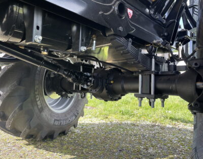 Maintenance-free driveshafts and heavy-duty drive axles fromm Omsi provide improved traction and handling and up to 750mm clearance