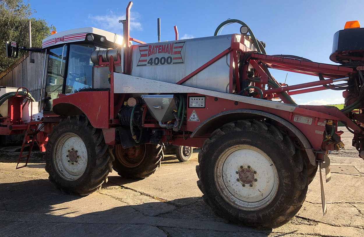 Grigg-Agri's two Bateman 4000 sprayers managed four season (4,500 hours each) on their original Michelin YieldBib tyres