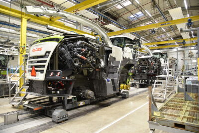 The Claas Jaguar TT is built at the company's Harsewinkel plant