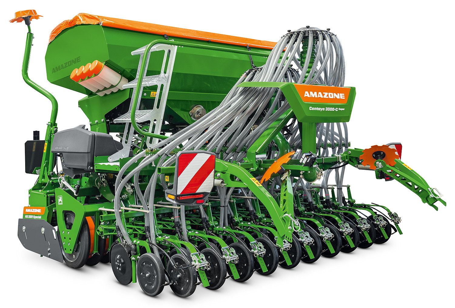 The Centaya-C Super's twin-chamber hopper means that it offers the option of sowing companion and undersown crops in addition to the main cash crop. 