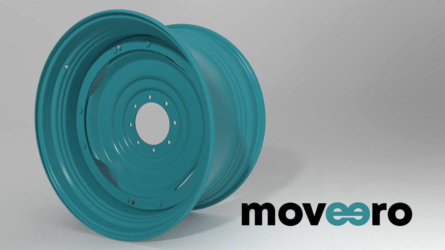 Moveero’s Profi-Flex HS wheel incorporates integrated centring pins in the spacers, guaranteeing that the disc and rim are correctly realigned when wheel track settings are being changed