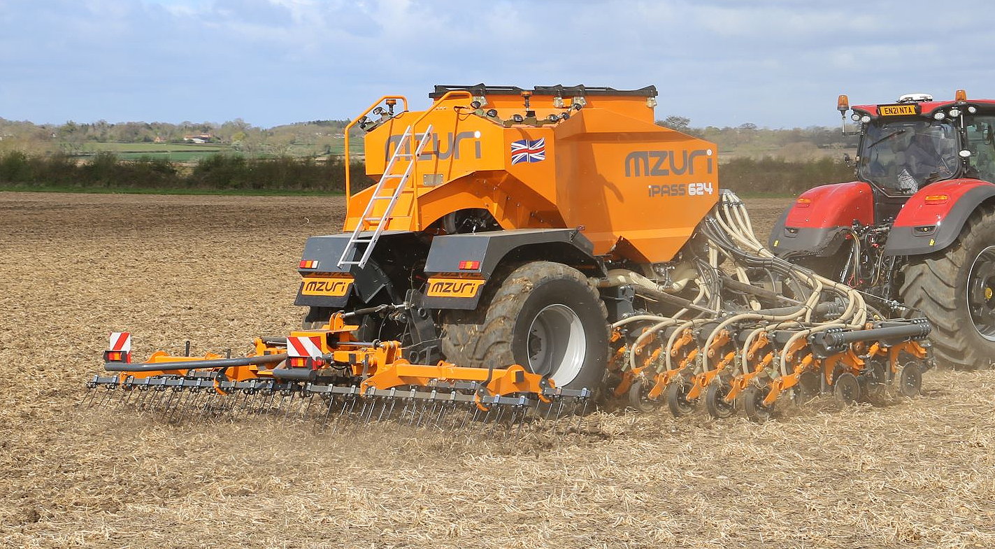 The new Mzuri IPASS drill is said to offer significant savings in fertiliser use