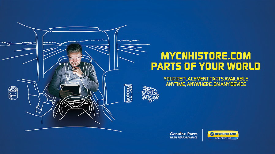 CNH Industrial's new MyCNHIStore online shop allows easy one-click shopping for genuine parts