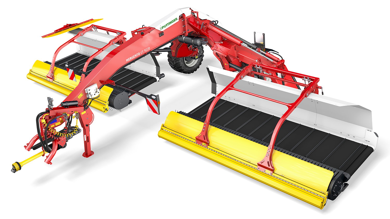 Pöttinger's new Mergento VT9220 belt-type rake