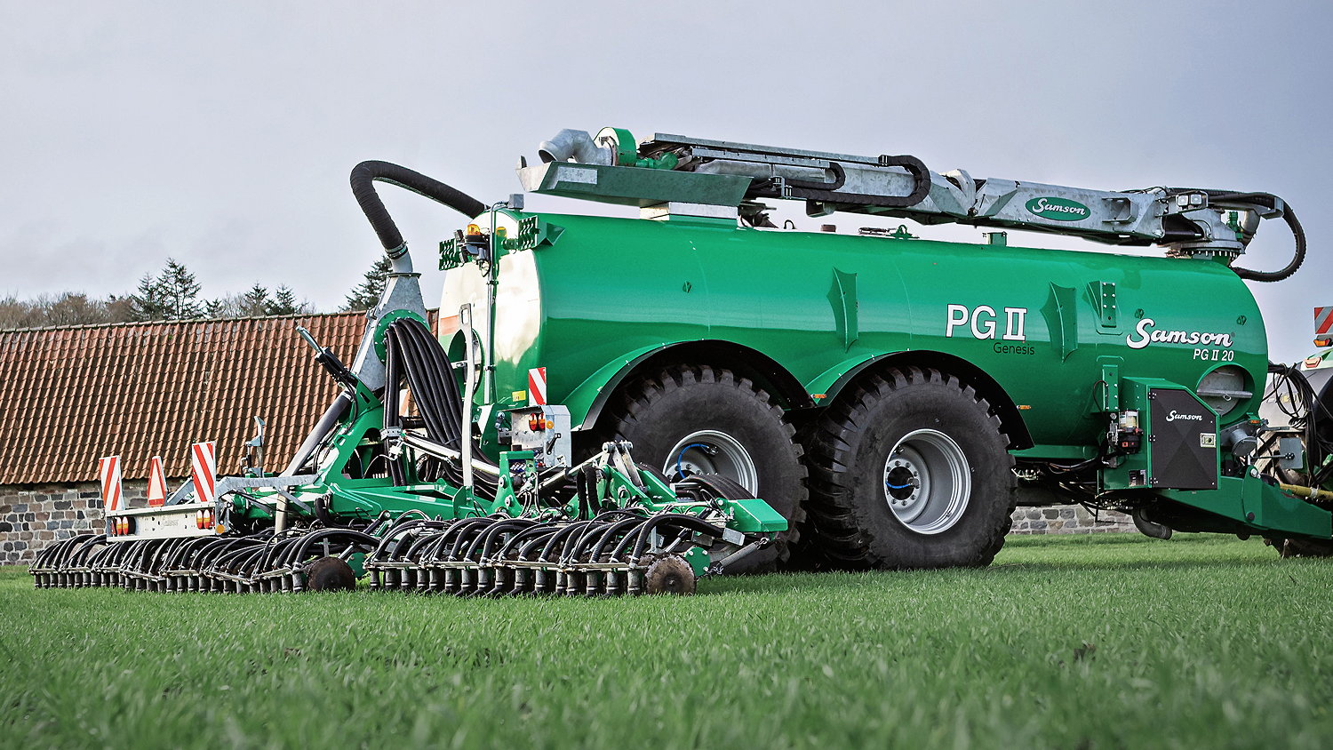 Samson Agro's new PGII Genesis slurry tankers are available in two- and three-axle models with capacities up to 35 cubic metres