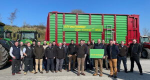 The Cornthwaite Group Sales Team with (left to right in foreground) Stuart Cornthwaite, Charles Bedforth (Opico Ltd) and David Lawson (Cornthwaite Group)