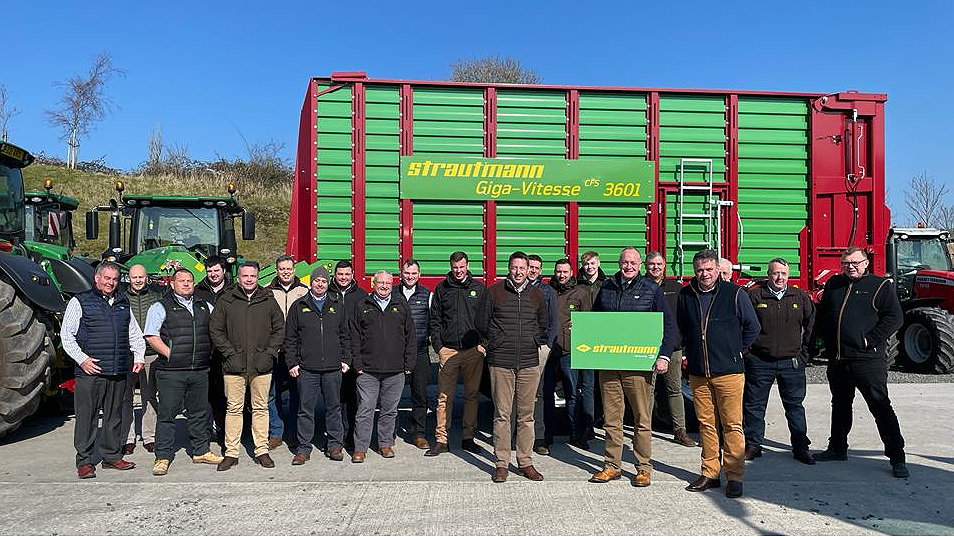 The Cornthwaite Group Sales Team with (left to right in foreground) Stuart Cornthwaite, Charles Bedforth (Opico Ltd) and David Lawson (Cornthwaite Group)