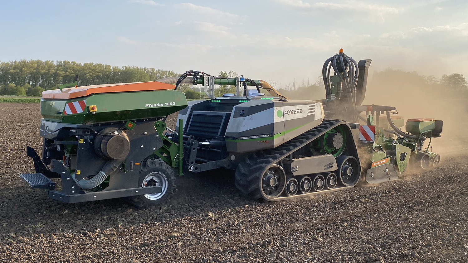 AgXeed's 156hp 5.115T2 AgBot tracked autonomous tractor