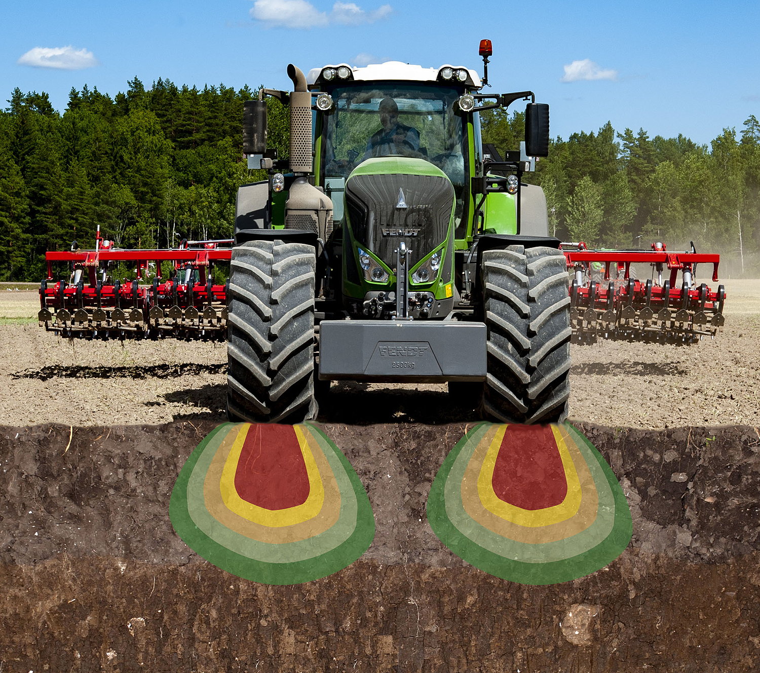 Compaction decreases yields, but also damages soil health in the long run. 