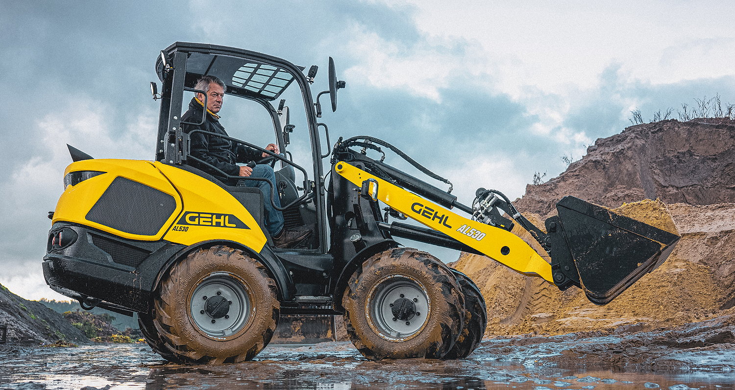 The new Manitou articulated loaders are available in both Manitou and Gehl branding.