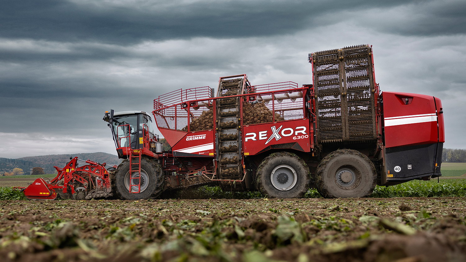 Grimme's new 653hp Rexor 6300 has been updated for the 2023 sugar beet season.