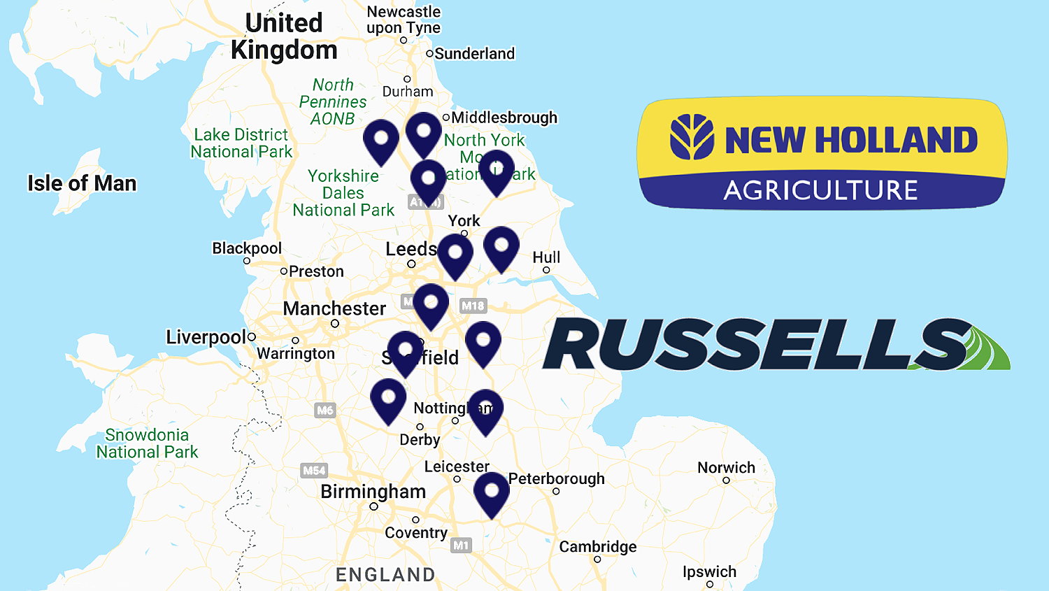 Russells has 12 outlets, including 10 New Holland branches, after purchasing RES