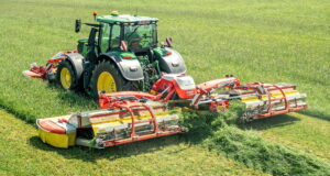 Pöttinger says its new Novacat V 10000 mower combination defines a new standard in mowing.