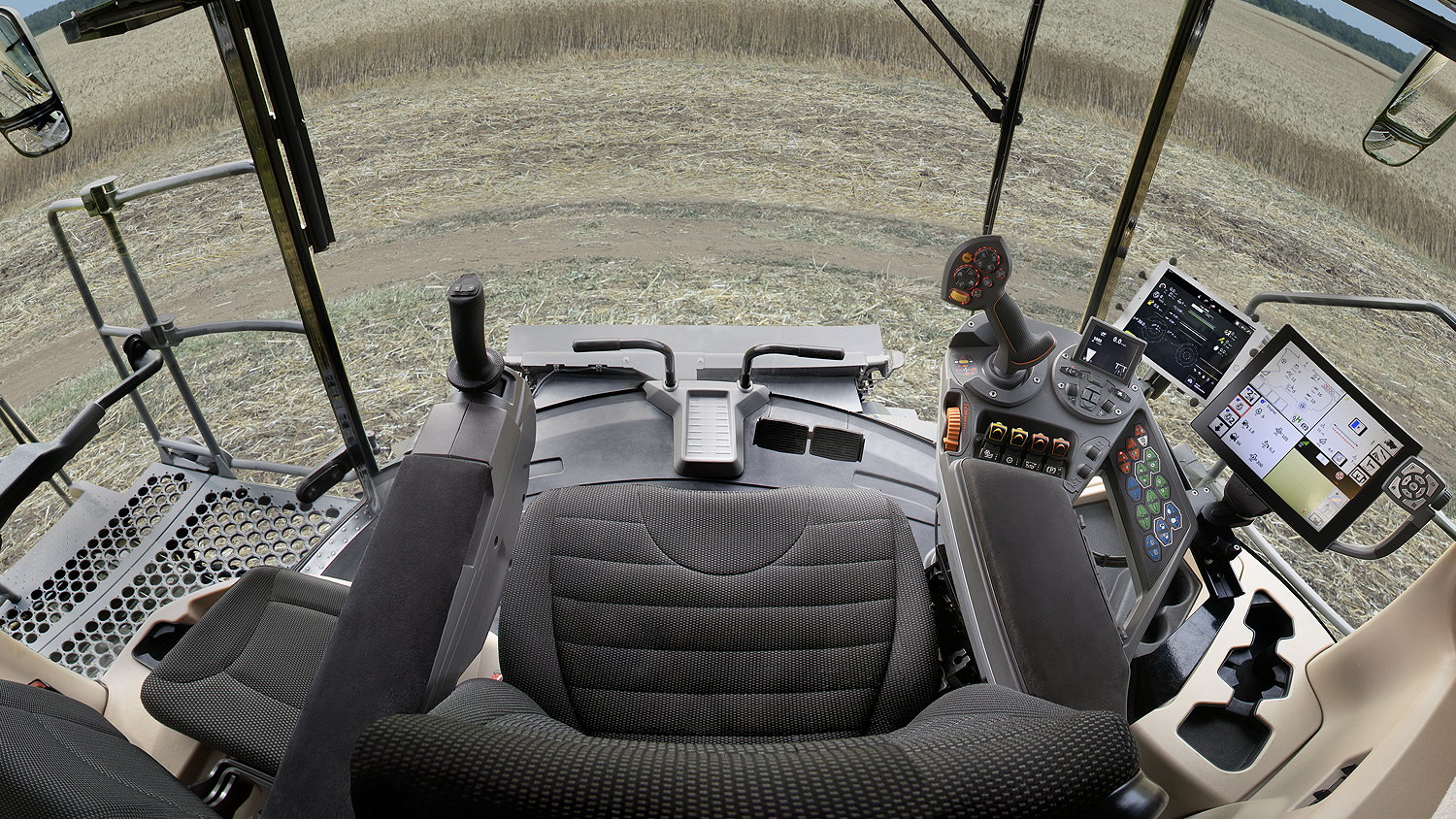 Massey Ferguson's joystick IdealDrive system is now available across the Ideal combine range.