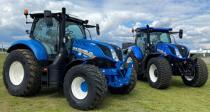 Chelmsford City Racecourse's two New Holland T6.180 tractors.