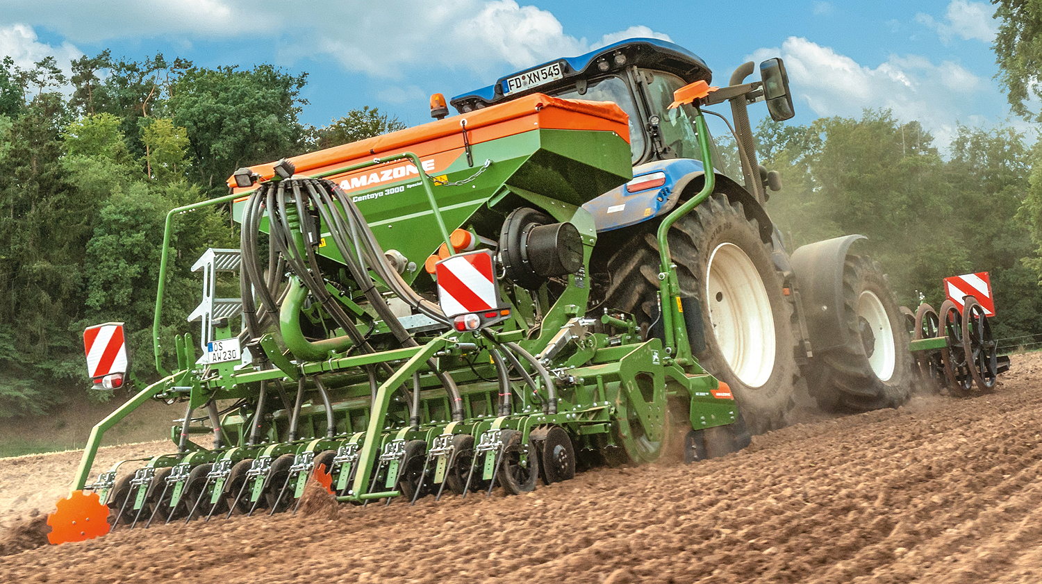 The new Amazone Centaya 3000 Special with TwinTeC Special double-disc coulter.