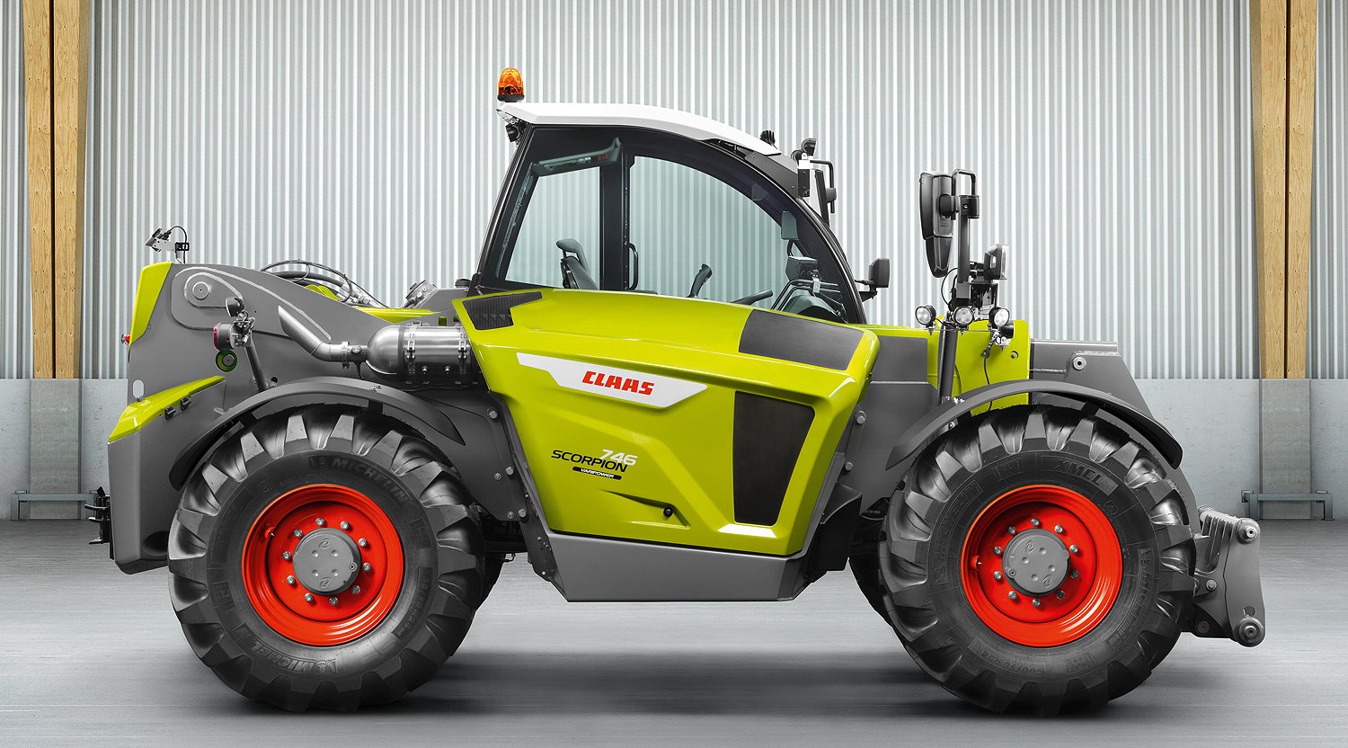 For the 2023 model year, the Claas Scorpion 746 will get an extra 50nM of torque and 6hp from its 3.6-litre Deutz engine.