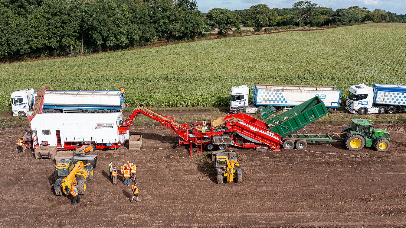 The Haith ProSort optical sorter is on an autumn tour in the UK in conjunction with Grimme.