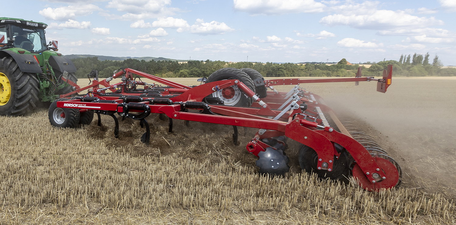 The new Horsch Fortis AS cultivator is available in 6.0m and 7.0m working widths.