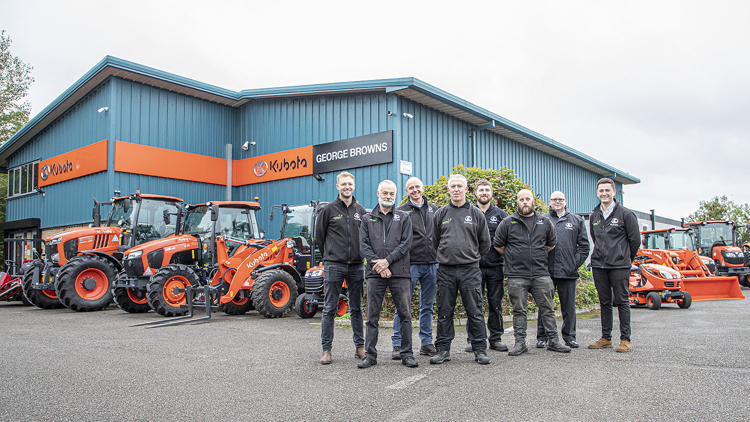 The new George Browns Kubota depot at Witney.